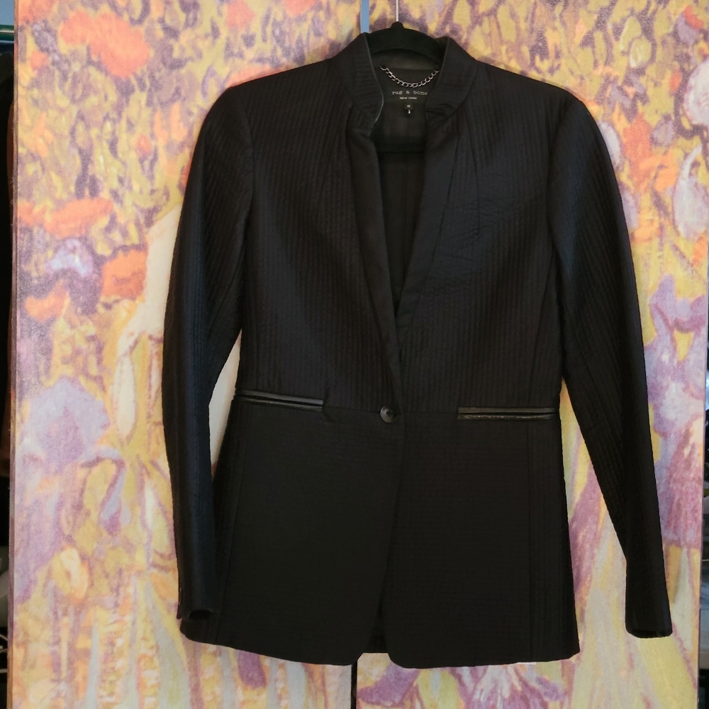 NWOT Rag & Bone Black Jacket Blazer Size 0 Xsmall